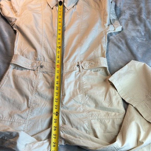 NWT Zara Cotton Wide Leg Skater Cargo Pocket Jumpsuit Size Small - Picture 14 of 16